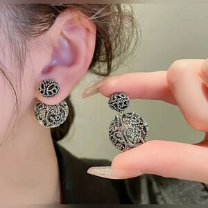 Mossaiac front back round stud earrings, NWT
